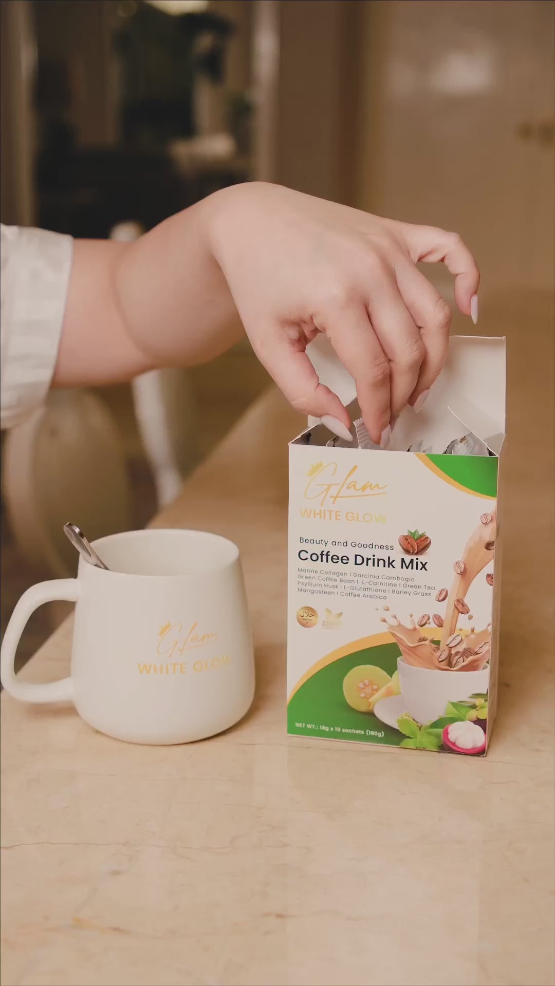 Glam White Glow Coffee Drink Mix